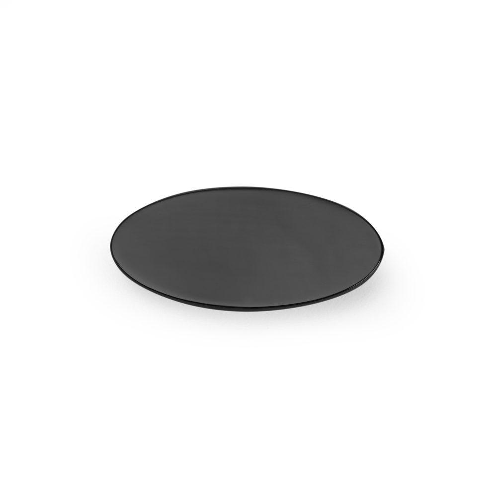 Plaquinha em metal p gravação MO1741 na cor Grafite, brinde personalizado Sky Brindes
