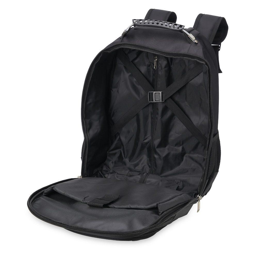 Mochila de carrinho padrão bagagem de mão 38l MO1743 na cor Preto, brinde personalizado Sky Brindes