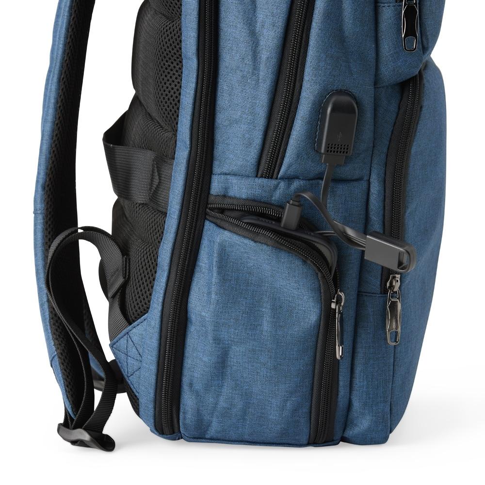 Mochila de nylon 28l MO1747 na cor Preto, brinde personalizado Sky Brindes