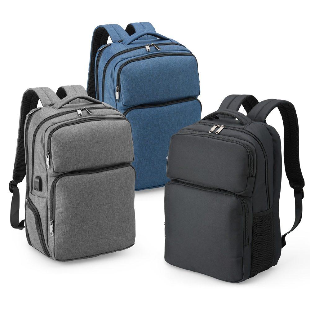 Mochila de nylon 28l MO1747 na cor Preto, brinde personalizado Sky Brindes