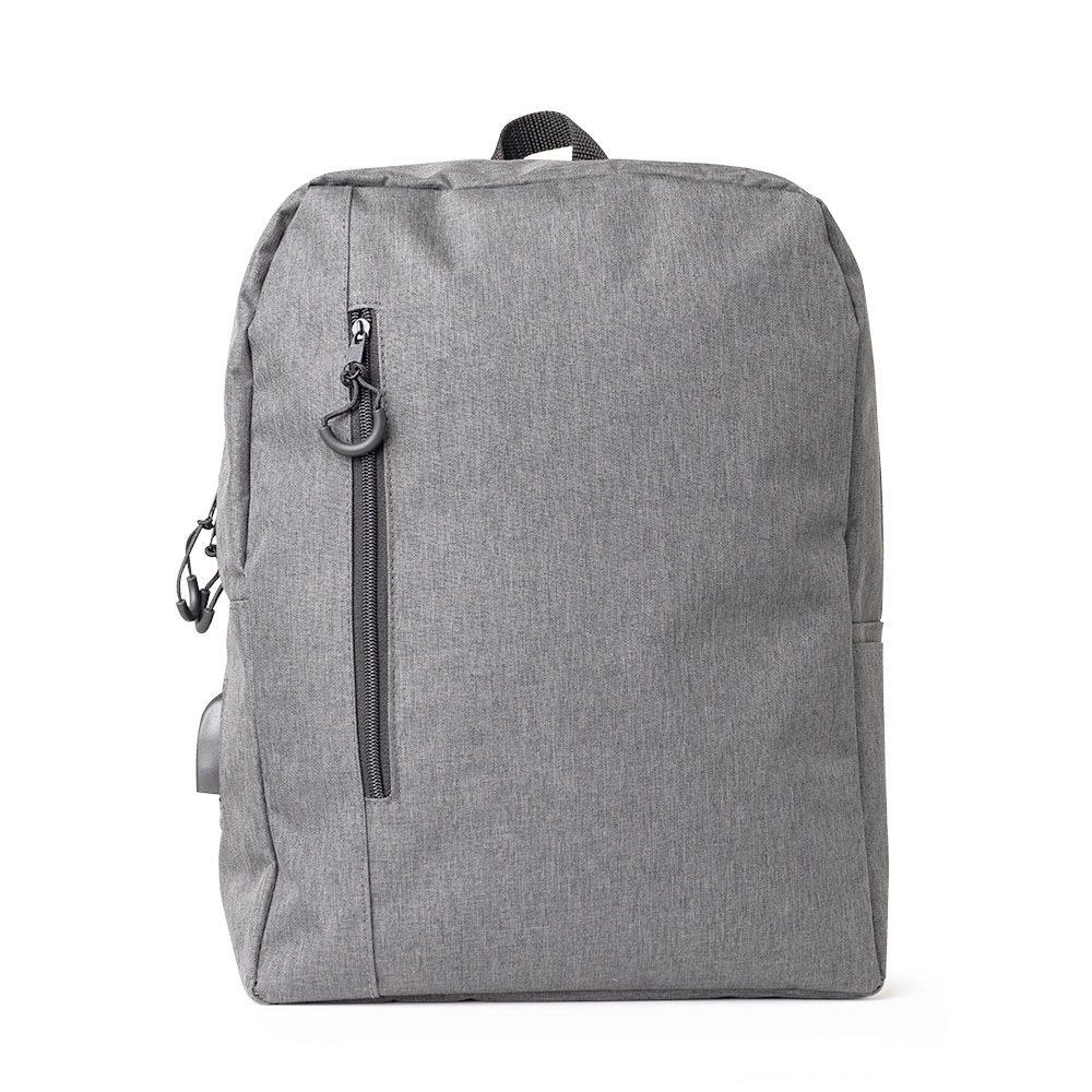 Mochila de nylon 21l MO1748 na cor Prata e prata, brinde personalizado Sky Brindes