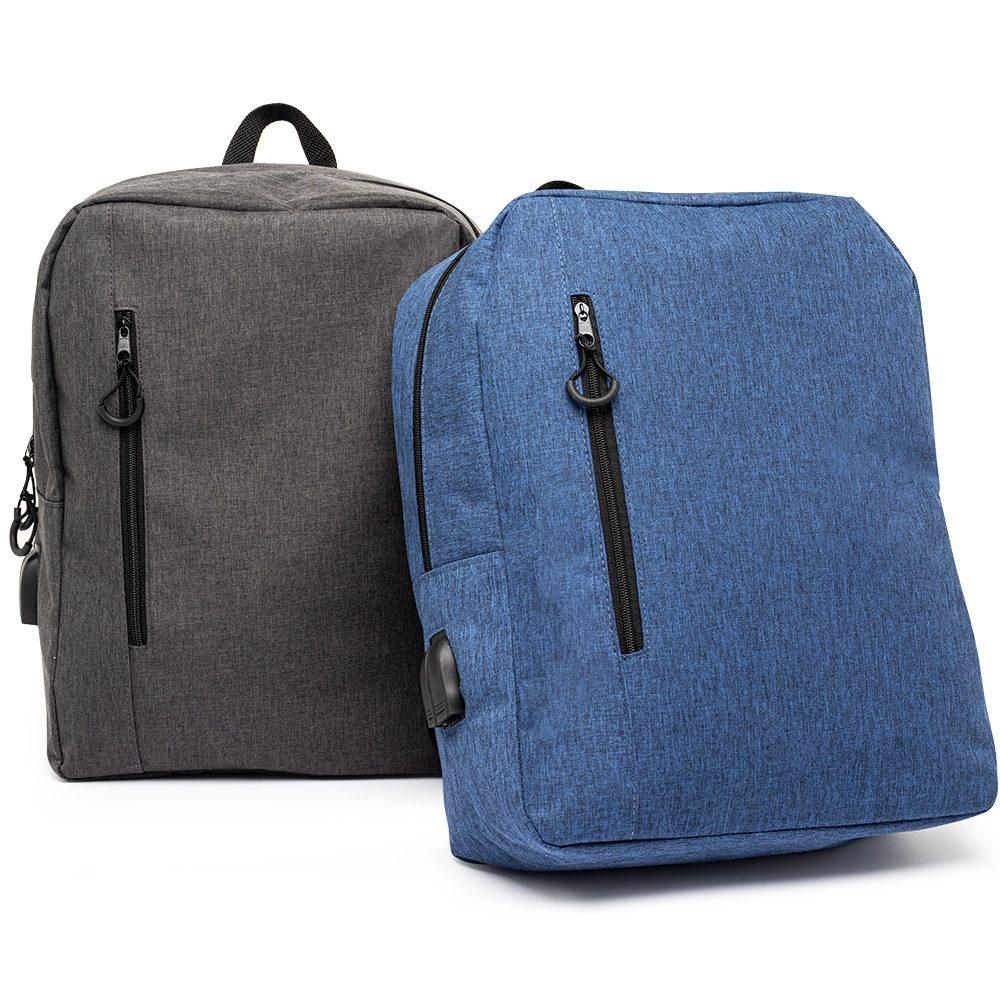Mochila de nylon 21l MO1748 na cor Prata e prata, brinde personalizado Sky Brindes