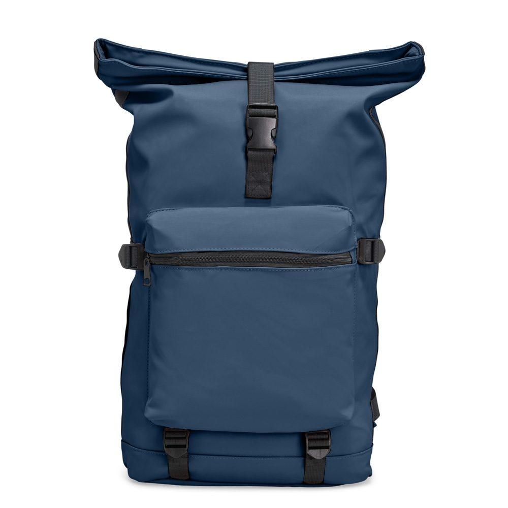Mochila de couro sintético 41l MO1749 na cor Azul, brinde personalizado Sky Brindes