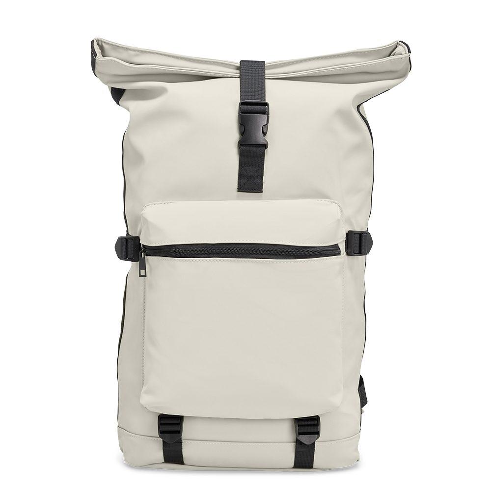 Mochila de couro sintético 41l MO1749 na cor Branco, brinde personalizado Sky Brindes