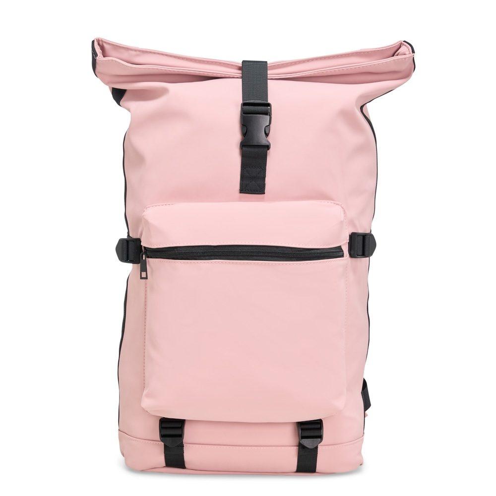 Mochila de couro sintético 41l MO1749 na cor Rosa, brinde personalizado Sky Brindes