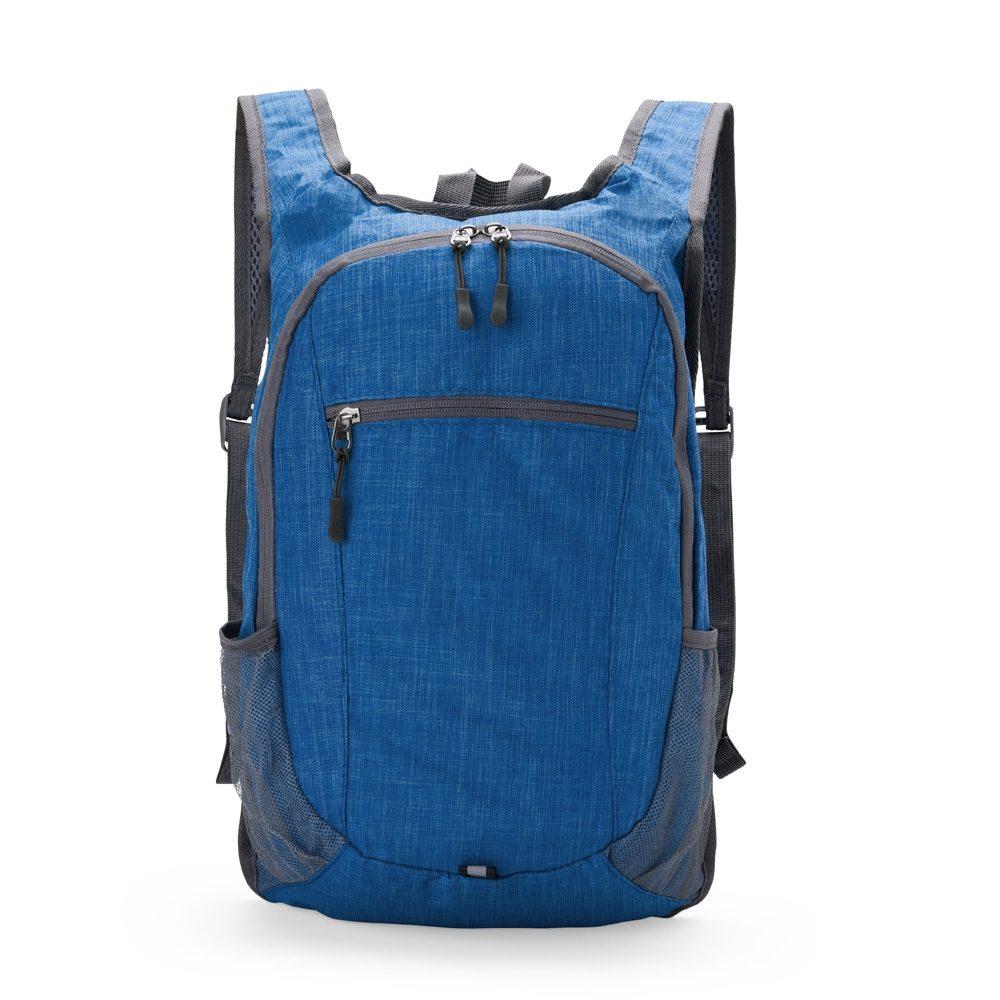 Mochila oxford dobrável 14l MO1753 na cor Preto, brinde personalizado Sky Brindes