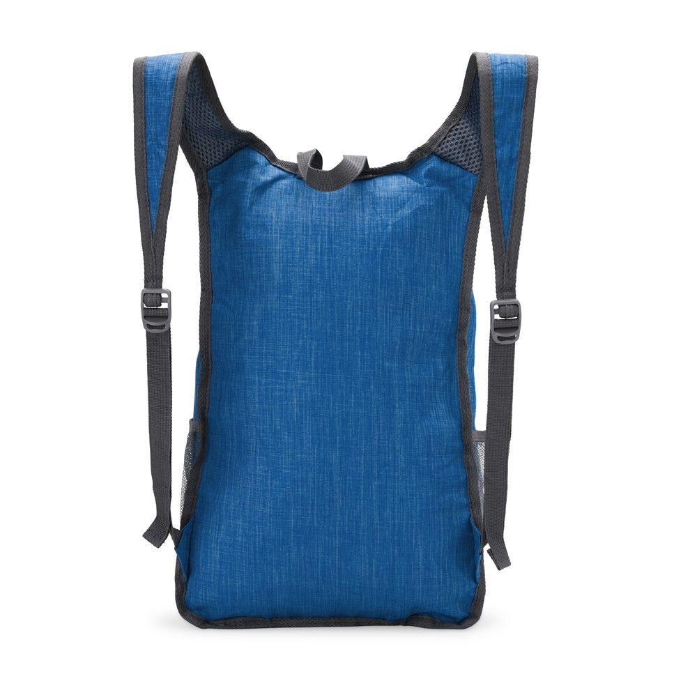 Mochila oxford dobrável 14l MO1753 na cor Preto, brinde personalizado Sky Brindes