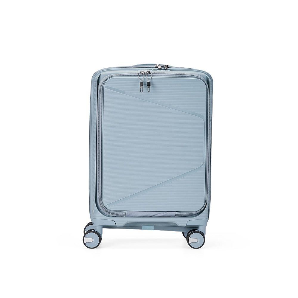 Mala de viagem 37l MO1759 na cor Azul, brinde personalizado Sky Brindes