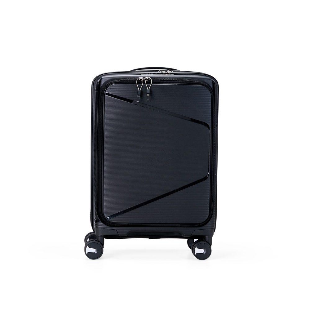 Mala de viagem 37l MO1759 na cor Preto, brinde personalizado Sky Brindes