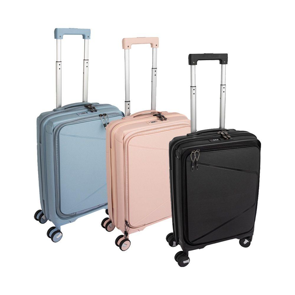 Mala de viagem 37l MO1759 na cor Preto, brinde personalizado Sky Brindes