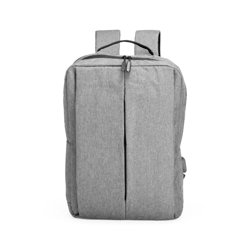 Mochila de poliéster 15 litros MO1760 na cor Cinza, brinde personalizado Sky Brindes