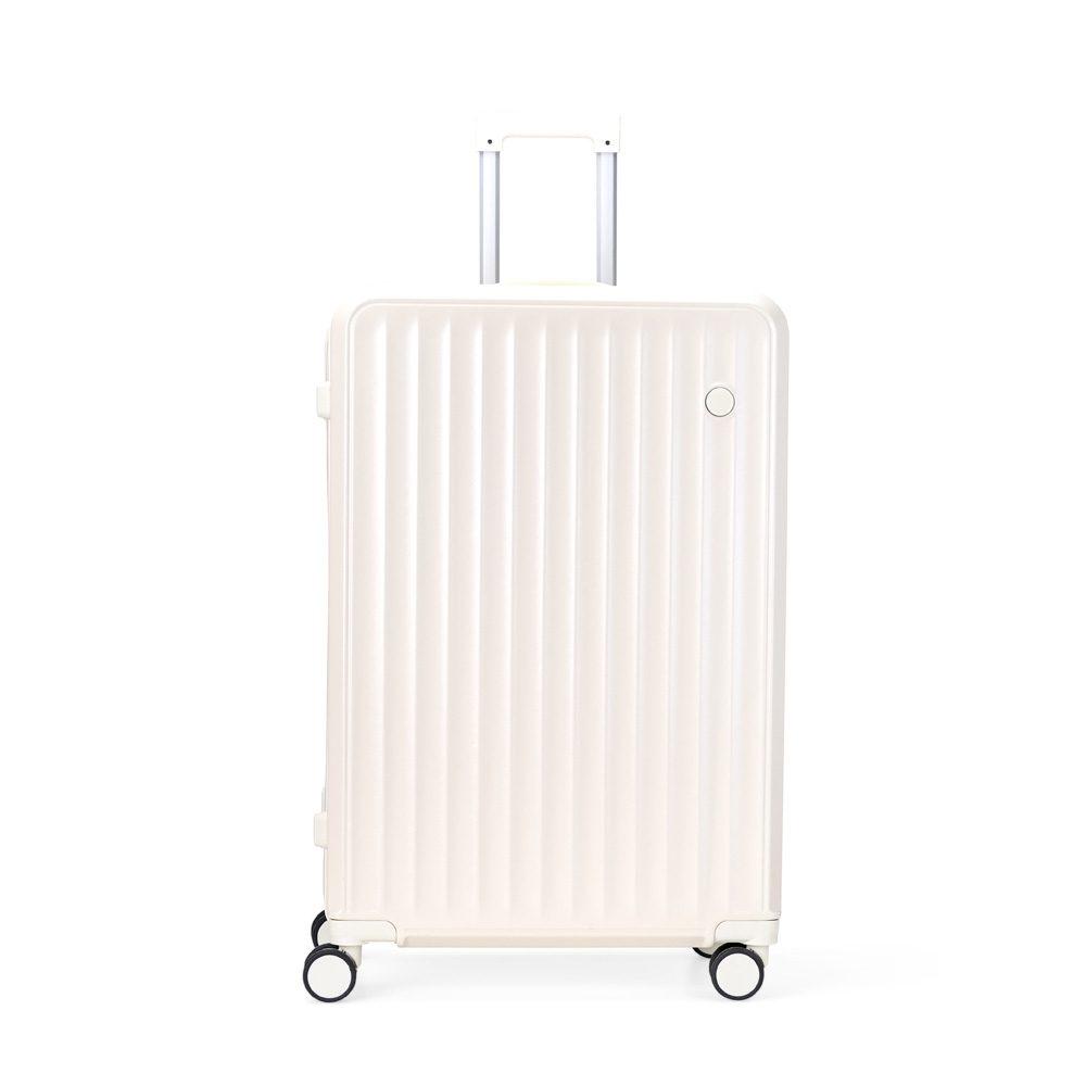 Mala de viagem 105 litros MO1763 na cor Creme, brinde personalizado Sky Brindes