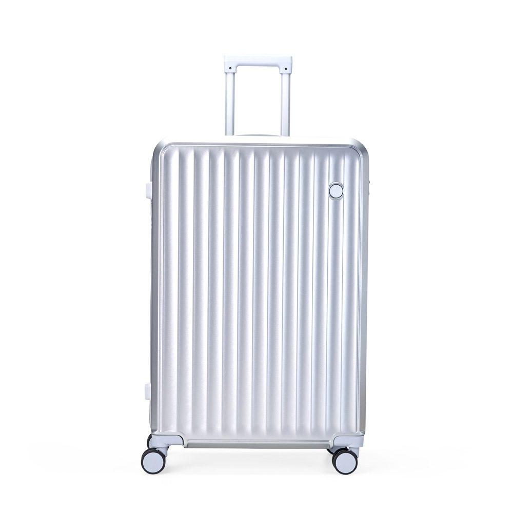 Mala de viagem 105 litros MO1763 na cor Prata, brinde personalizado Sky Brindes