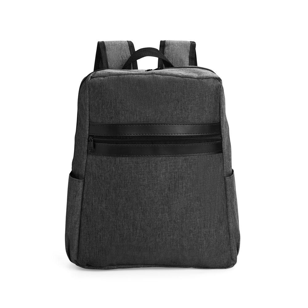 Mochila poliéster 18 litros MO1772 na cor Preto, brinde personalizado Sky Brindes