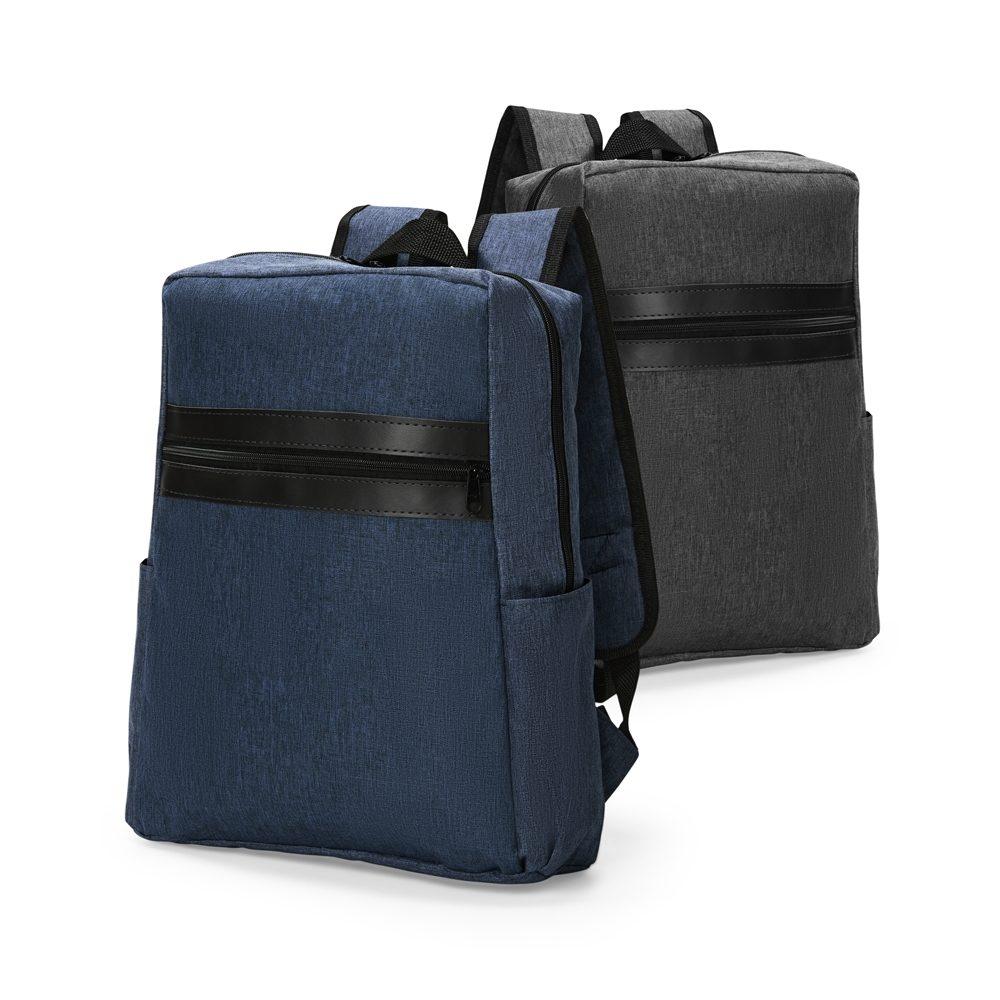Mochila poliéster 18 litros MO1772 na cor Preto, brinde personalizado Sky Brindes