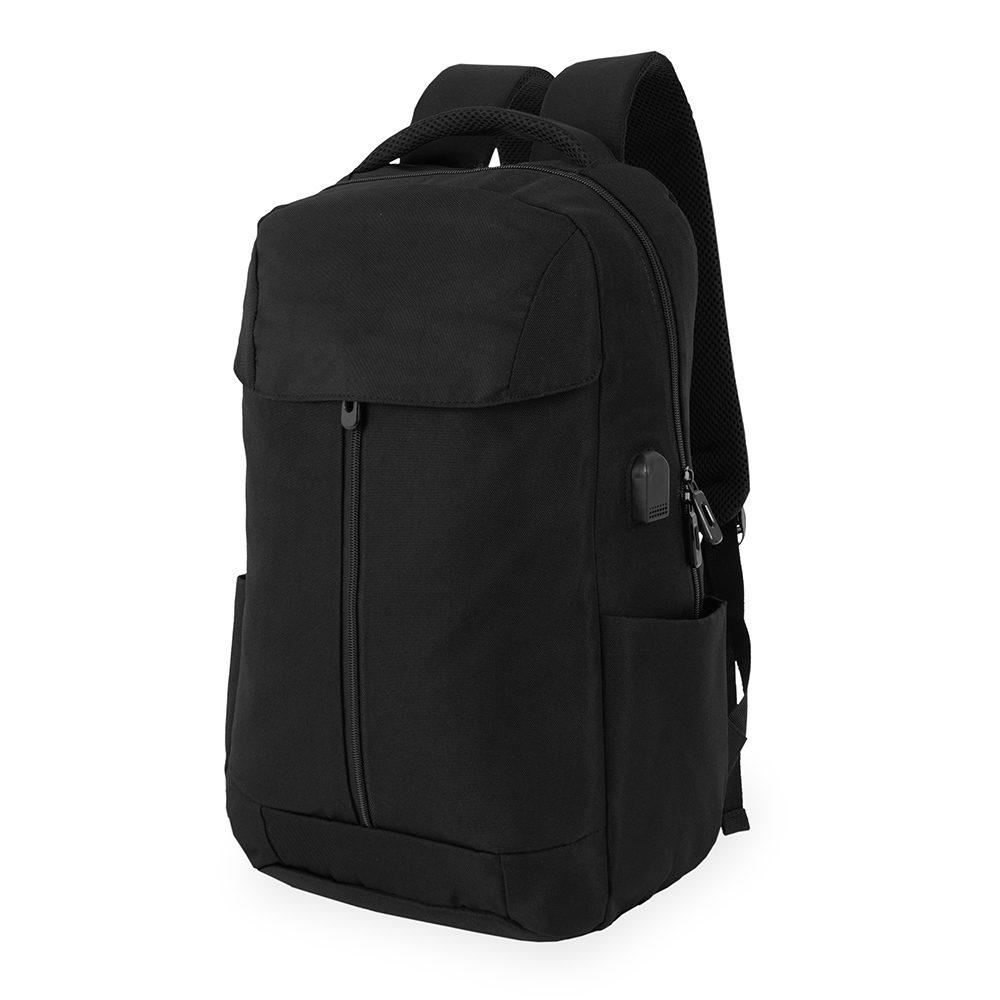 Mochila poliéster 20l MO1780 na cor Preto, brinde personalizado Sky Brindes
