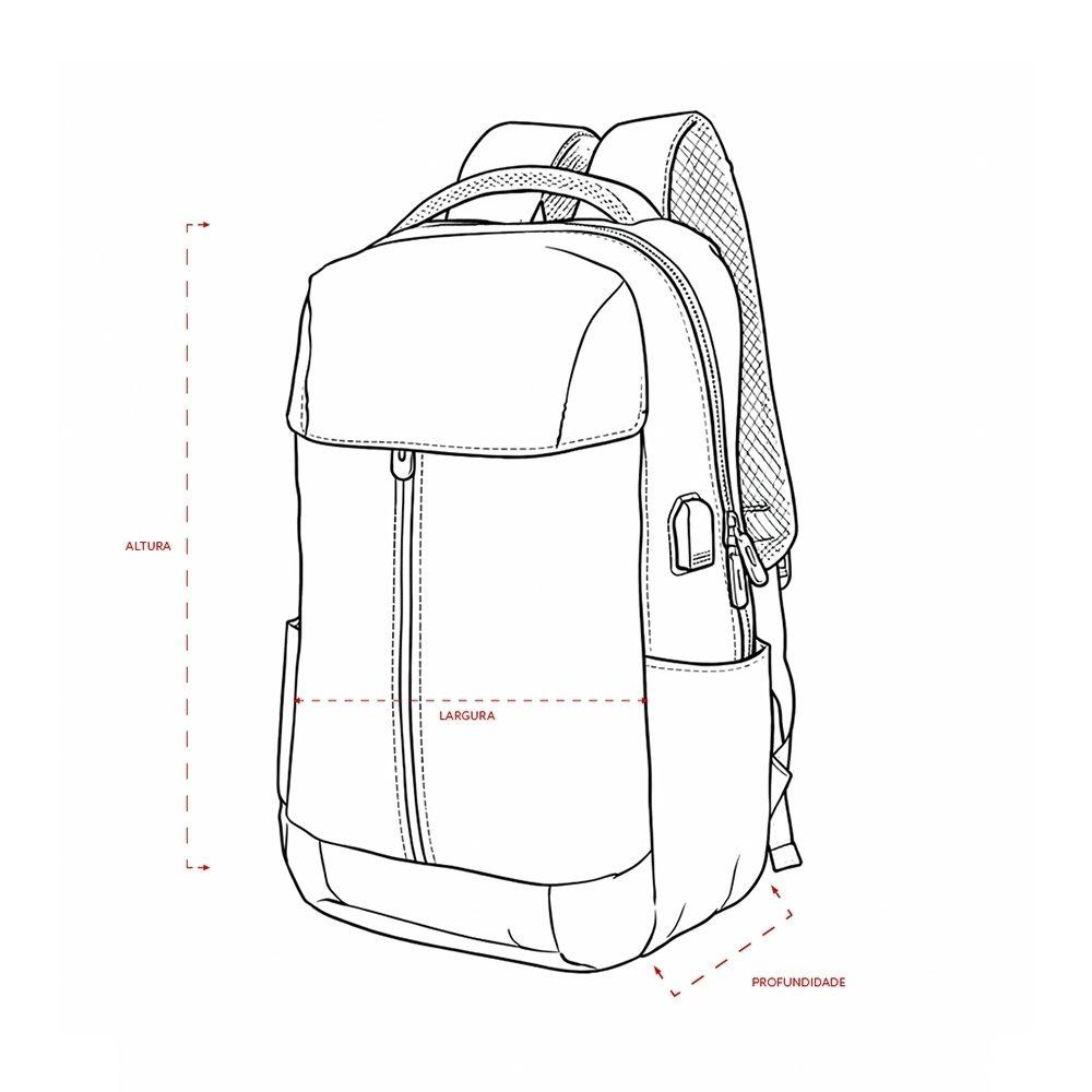 Mochila poliéster 20l MO1780 na cor Preto, brinde personalizado Sky Brindes