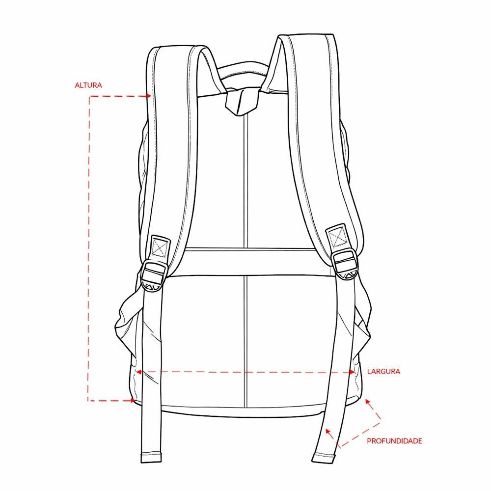 Mochila oxford 23l MO1781 na cor Preto, brinde personalizado Sky Brindes