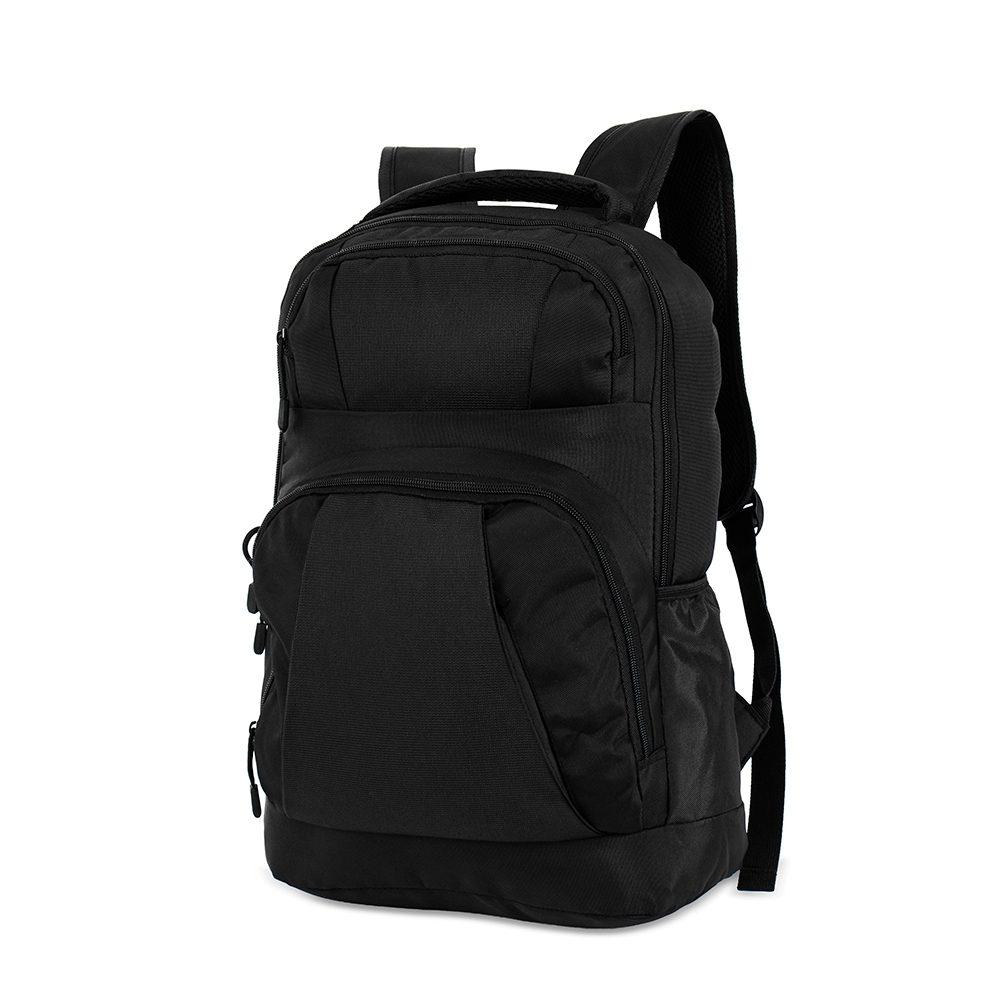 Mochila oxford 23l MO1781 na cor Preto, brinde personalizado Sky Brindes