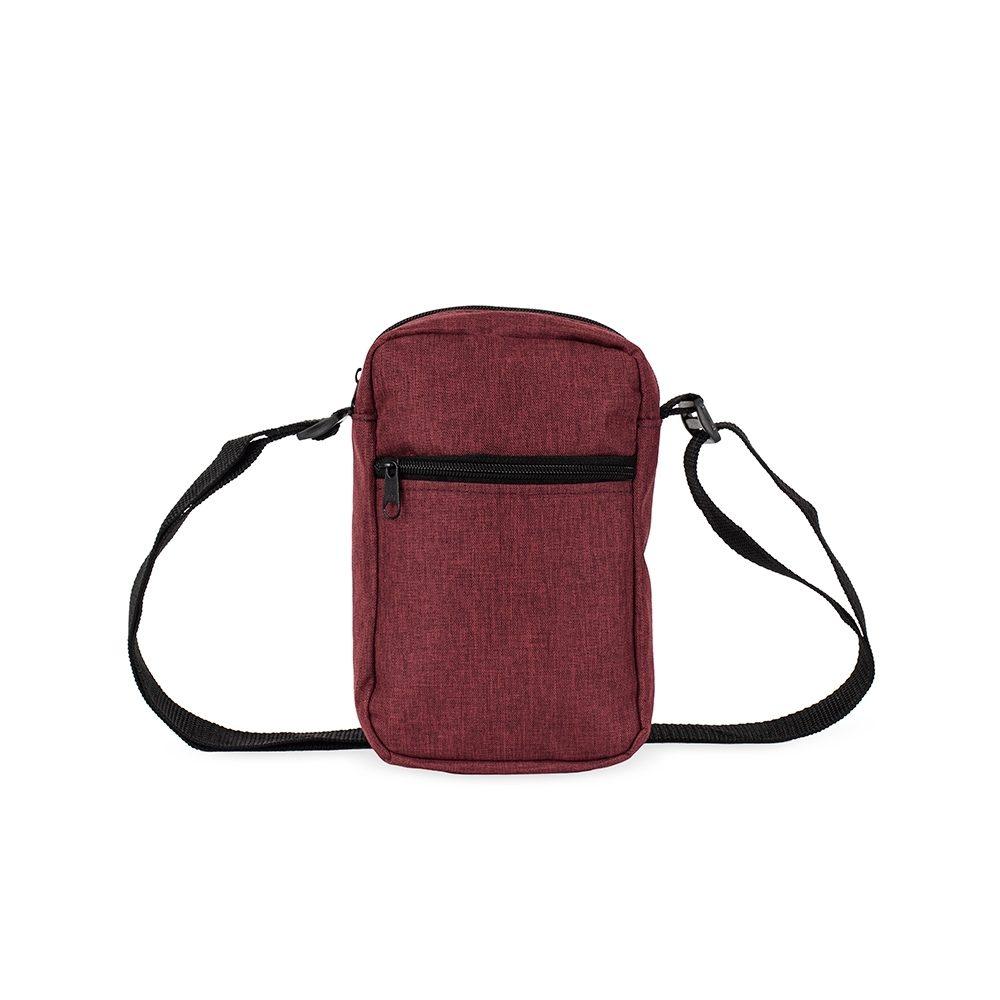 Bolsa de ombro poliéster pvc mescla MO1786 na cor Vermelho e inox, brinde personalizado Sky Brindes
