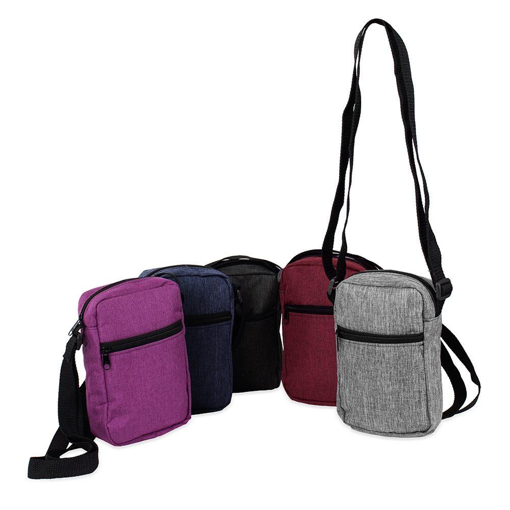 Bolsa de ombro poliéster pvc mescla MO1786 na cor Cinza, brinde personalizado Sky Brindes