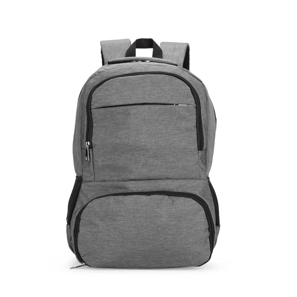 Mochila poliéster usb 26l MO1791 na cor Cinza, brinde personalizado Sky Brindes