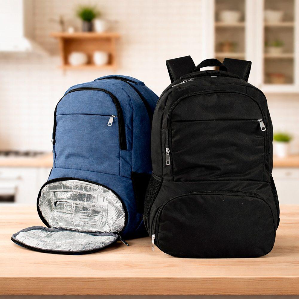 Mochila poliéster usb 26l MO1791 na cor Azul, brinde personalizado Sky Brindes