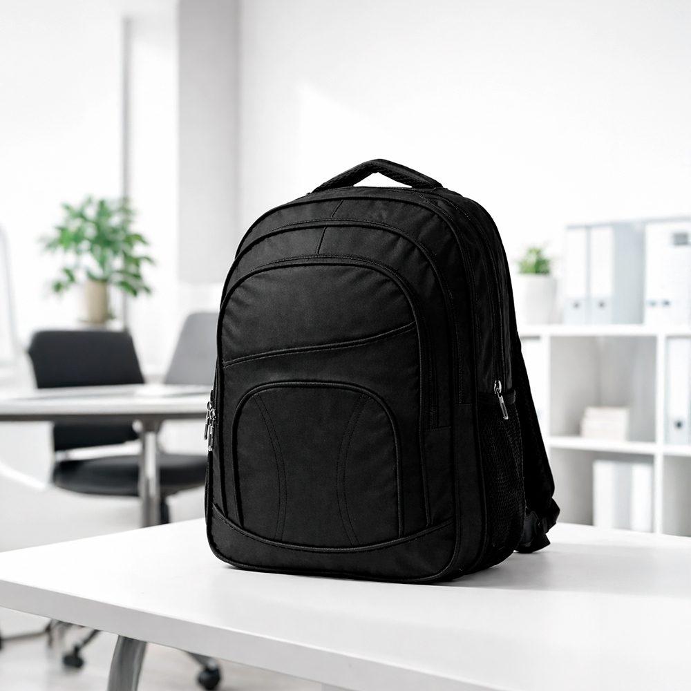 Mochila nylon 25l MO1794 na cor Preto, brinde personalizado Sky Brindes