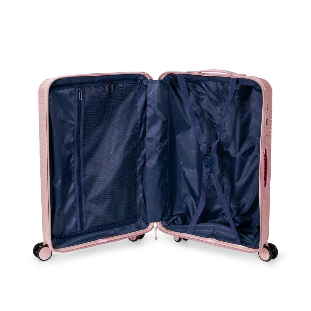 Mala de viagem 54l MO1797 na cor Azul celeste, brinde personalizado Sky Brindes