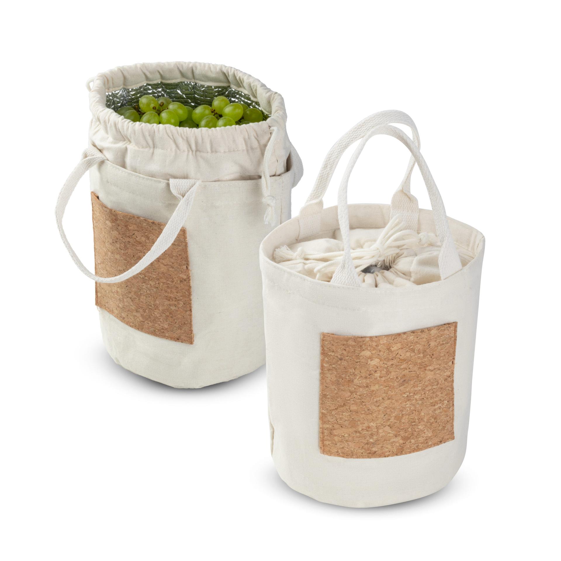 Bolsa térmica em algodão e cortiça