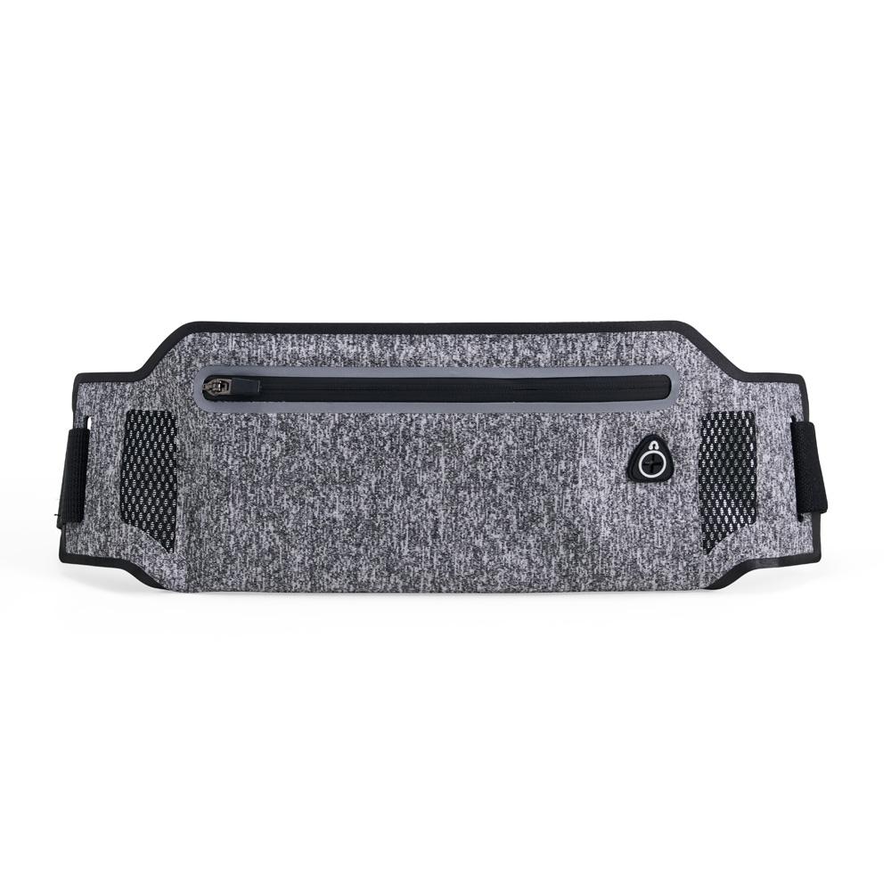 Pochete esportiva oxford MO1885 na cor Cinza, brinde personalizado Sky Brindes