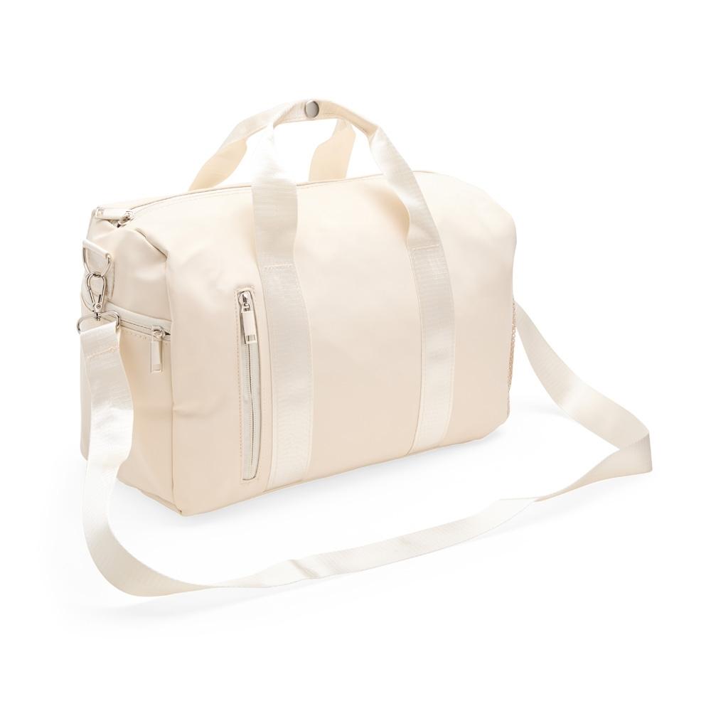 Bolsa couro sintético 20l MO1887 na cor Creme, brinde personalizado Sky Brindes