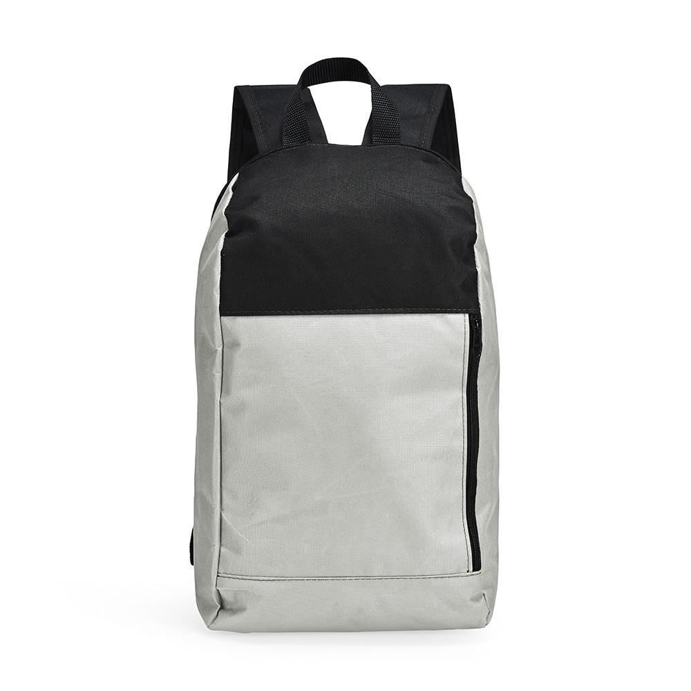 Mochila poliéster 14l MO1893 na cor Cinza, brinde personalizado Sky Brindes