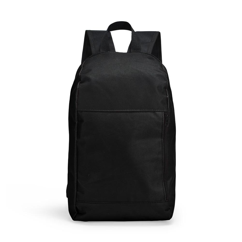 Mochila poliéster 14l MO1893 na cor Preto, brinde personalizado Sky Brindes