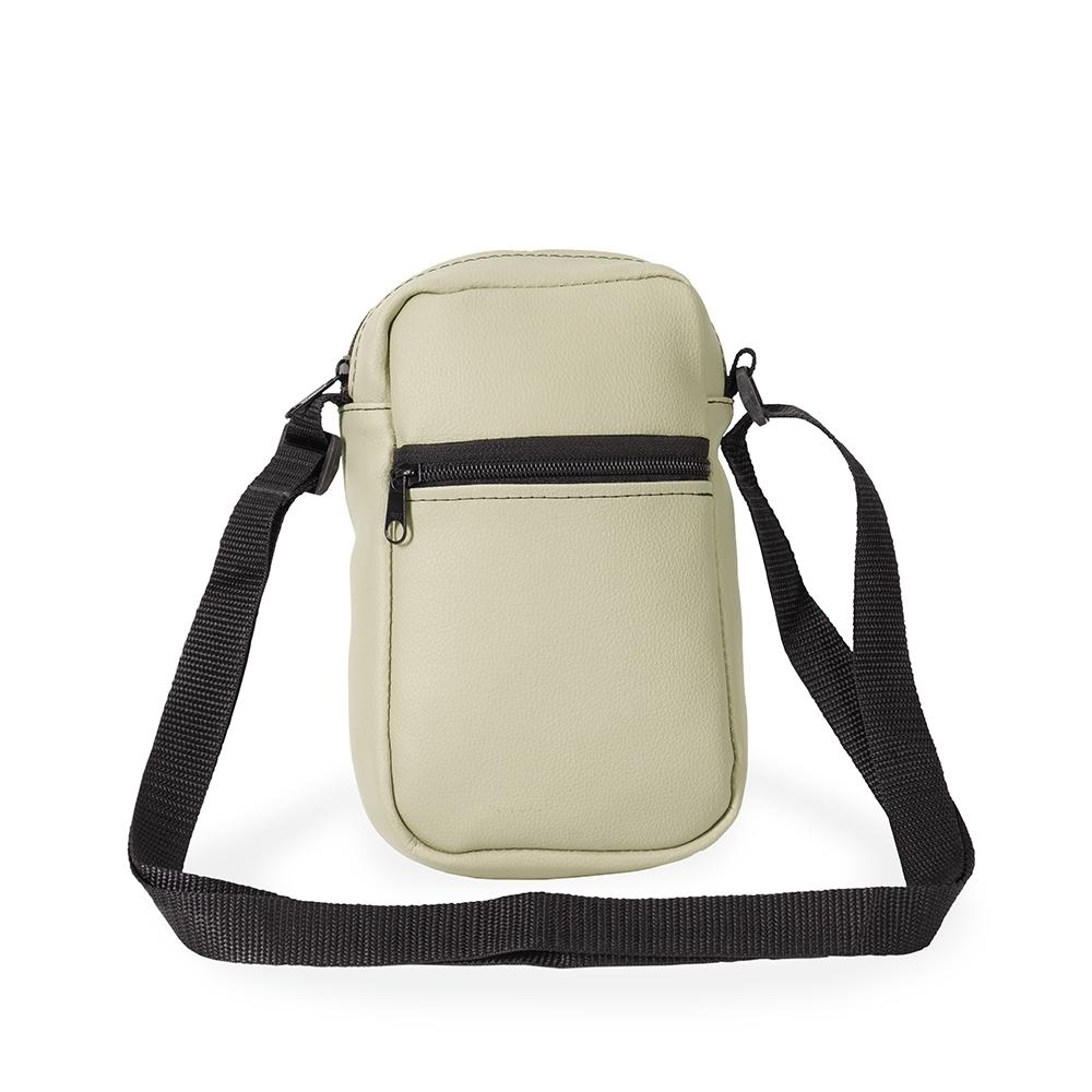 Bolsa de ombro couro sintético MO1896 na cor Bege, brinde personalizado Sky Brindes