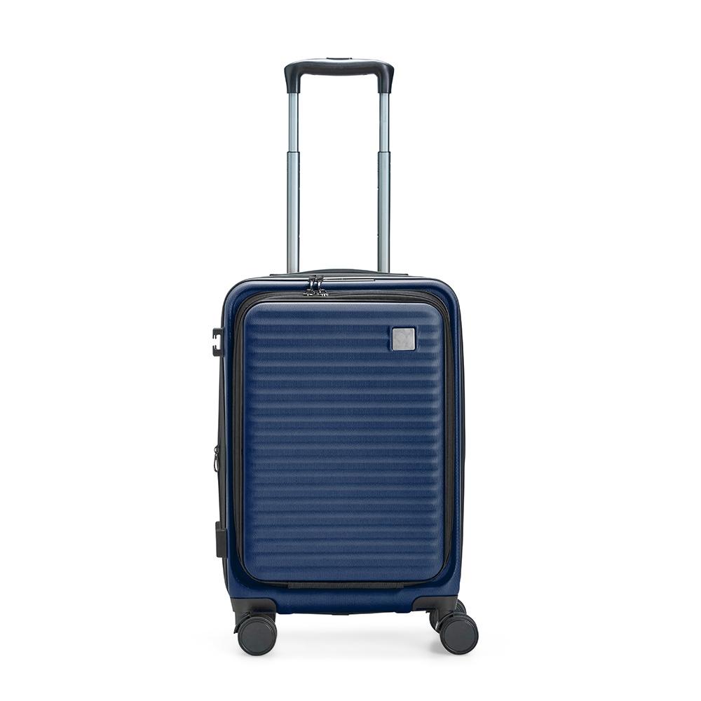 Mala de viagem abs 33 litros MO1899 na cor Azul escuro, brinde personalizado Sky Brindes