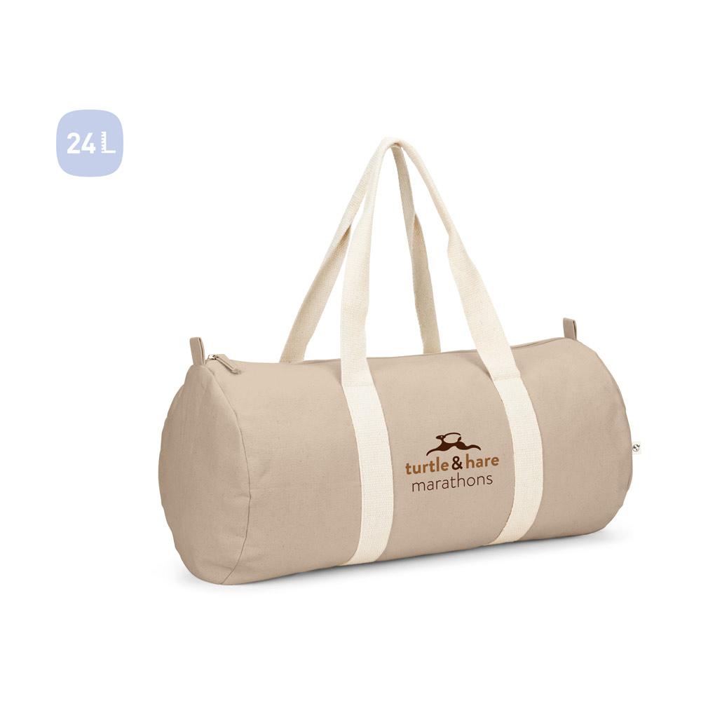 Bolsa esportiva em algodão reciclado e poliéster reciclado (380 gm² )