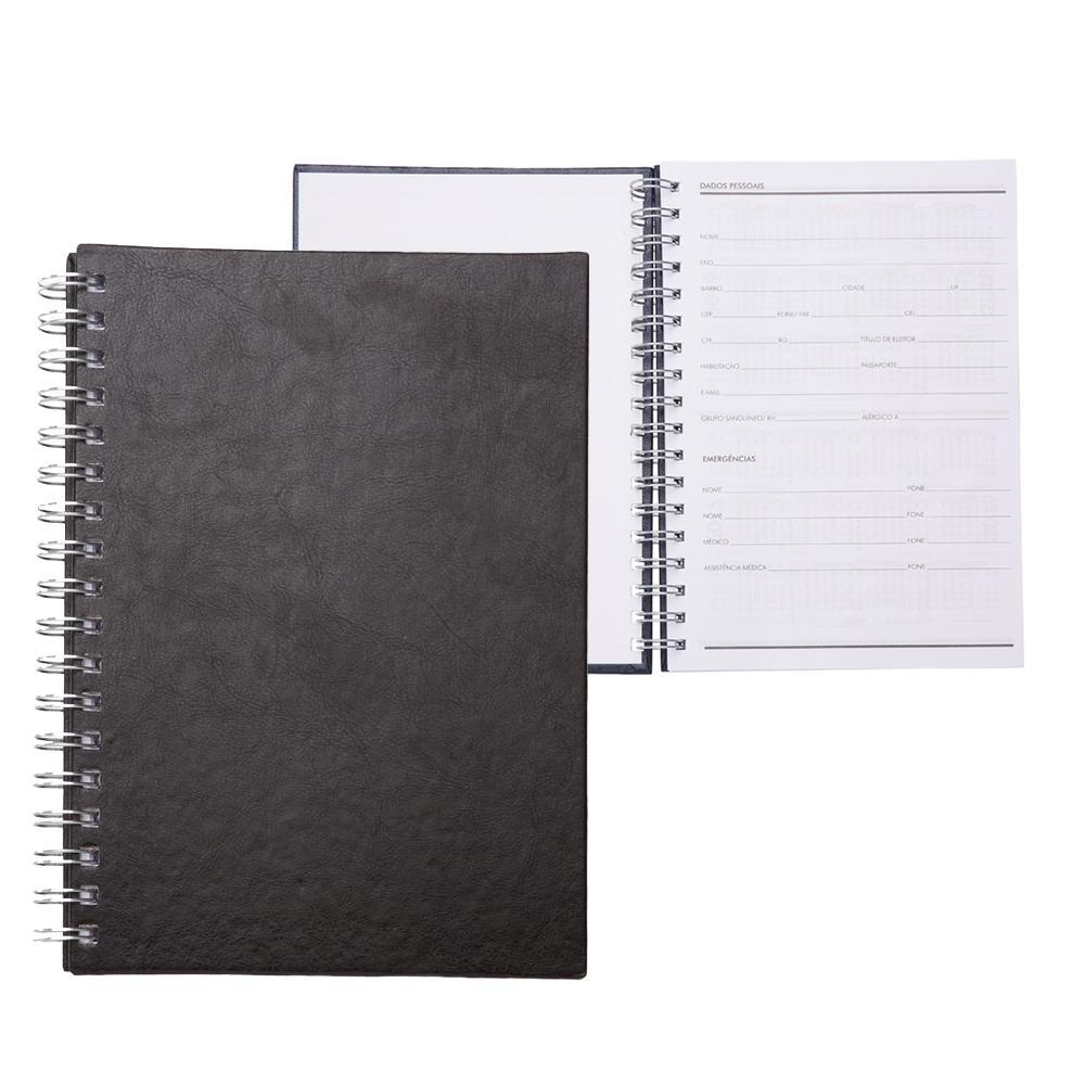 Caderno com Pauta PA0437 na cor Verde escuro, brinde personalizado Sky Brindes