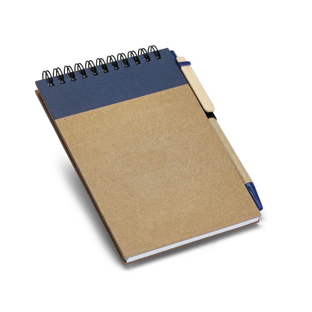 Caderno de bolso s Pauta PA0574 na cor Azul, brinde personalizado Sky Brindes