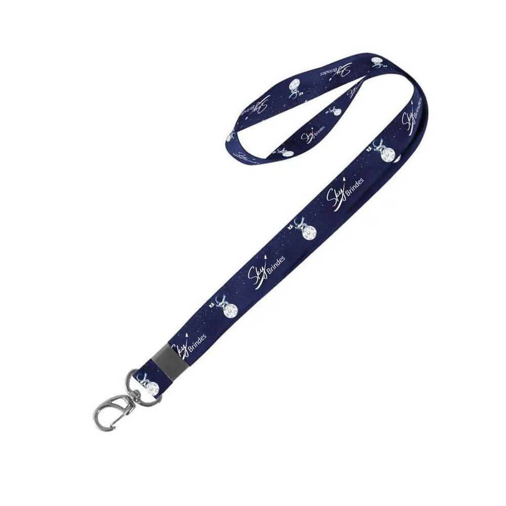 Cordão para crahá 15mm PA1467 na cor Único, brinde personalizado Sky Brindes