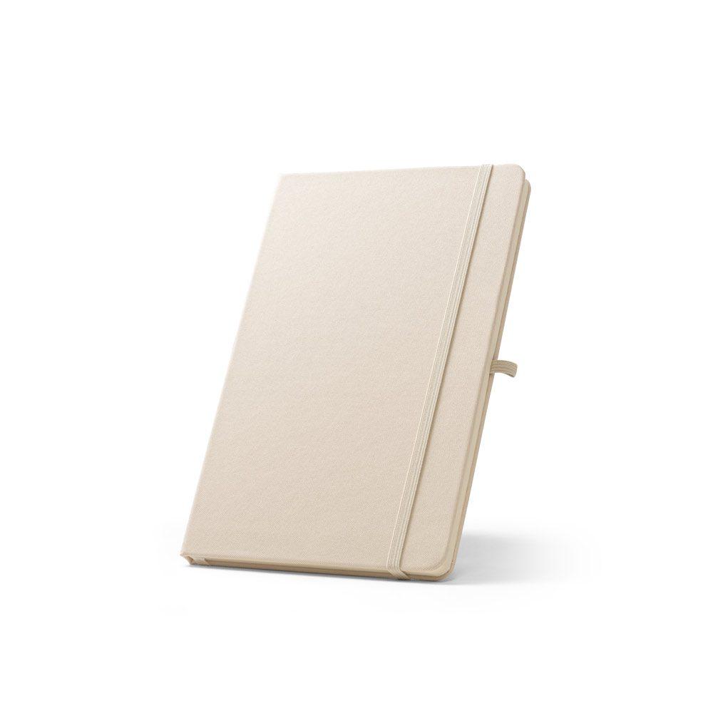Caderno A5 com Pauta PA1639 na cor Branco, brinde personalizado Sky Brindes