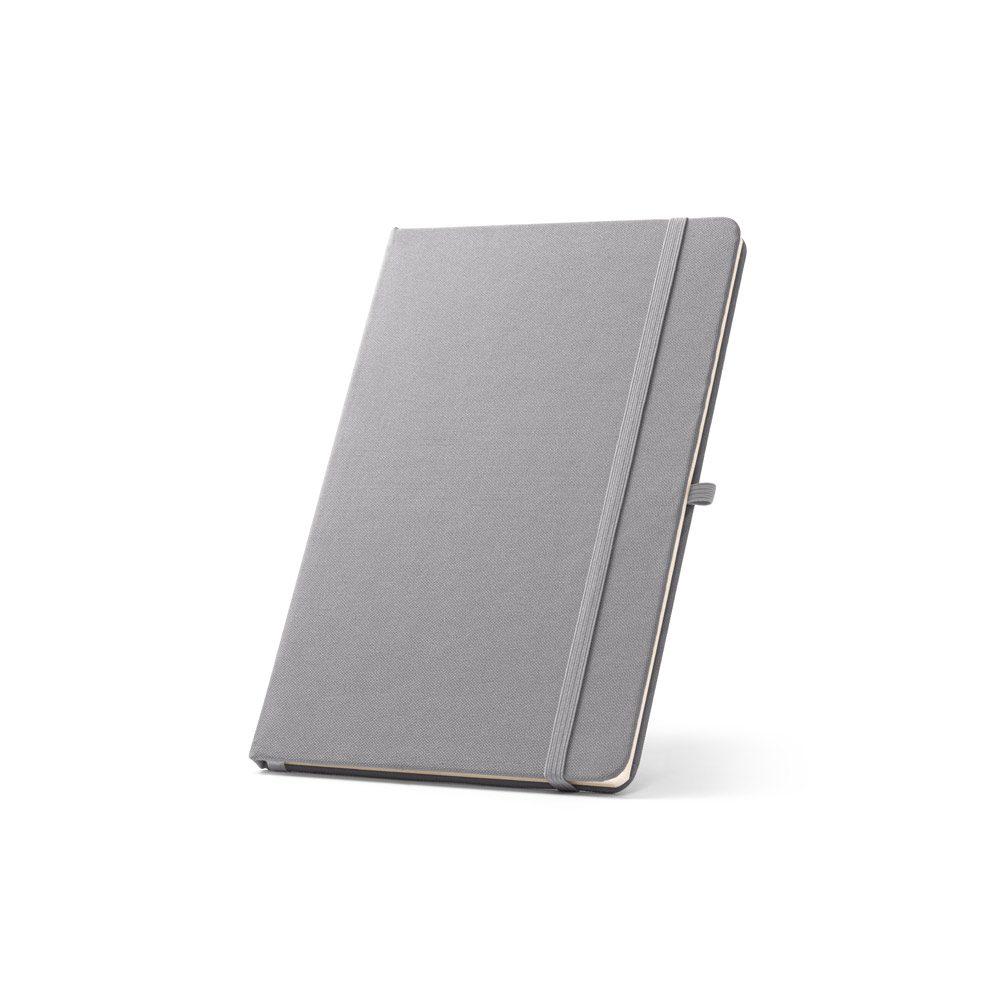 Caderno A5 com Pauta PA1639 na cor Cinza, brinde personalizado Sky Brindes