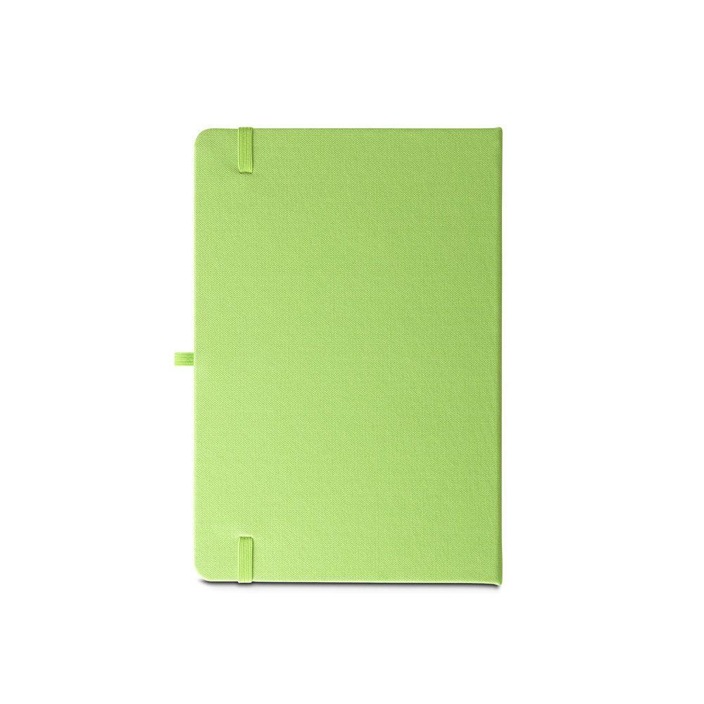 Caderno A5 com Pauta PA1639 na cor Verde claro, brinde personalizado Sky Brindes