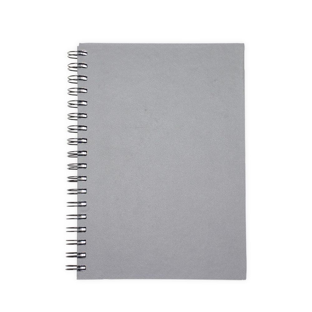 Caderno Cromato 23 x 16 PA1649 na cor Cinza, brinde personalizado Sky Brindes