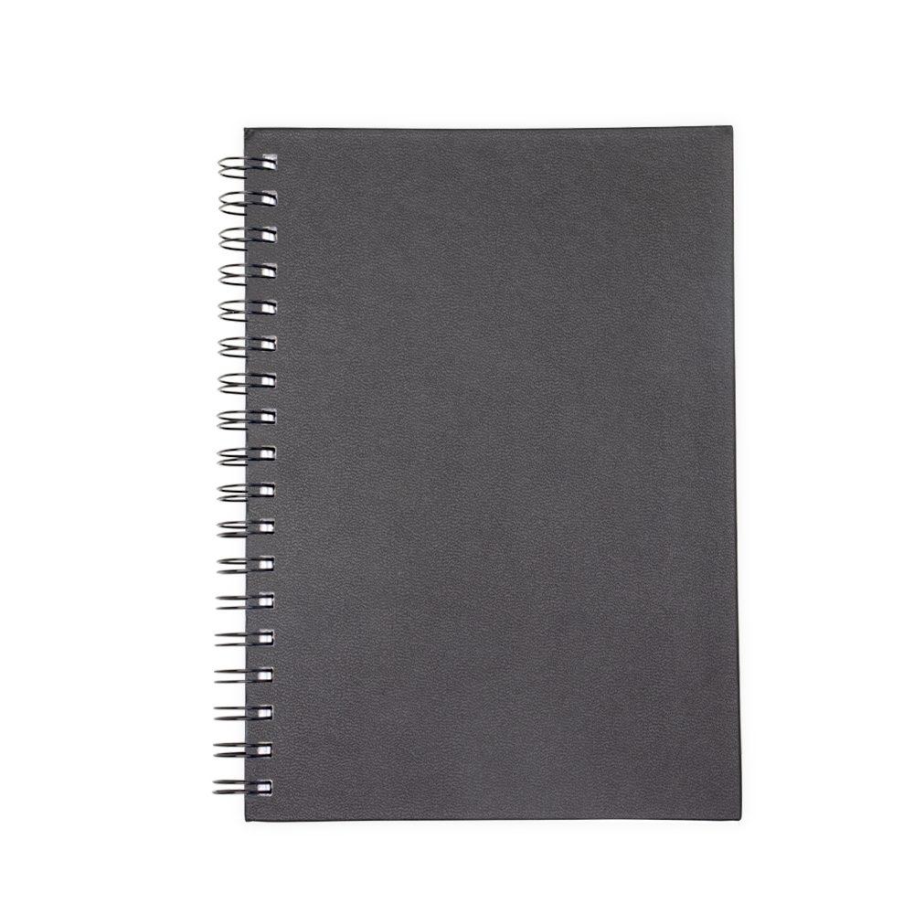 Caderno Cromato 23 x 16 PA1649 na cor Preto, brinde personalizado Sky Brindes