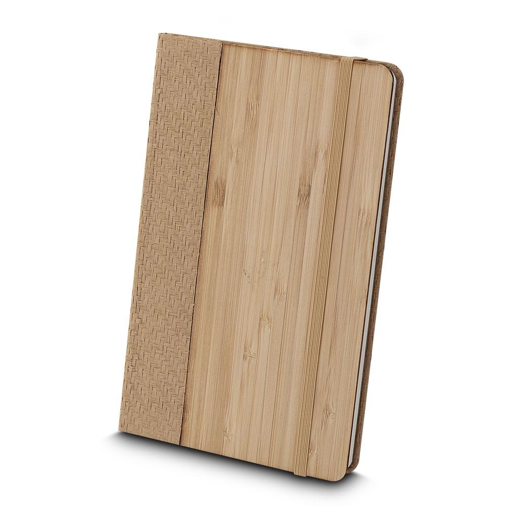 Caderno de Anotações PA1651 na cor Marrom, brinde personalizado Sky Brindes
