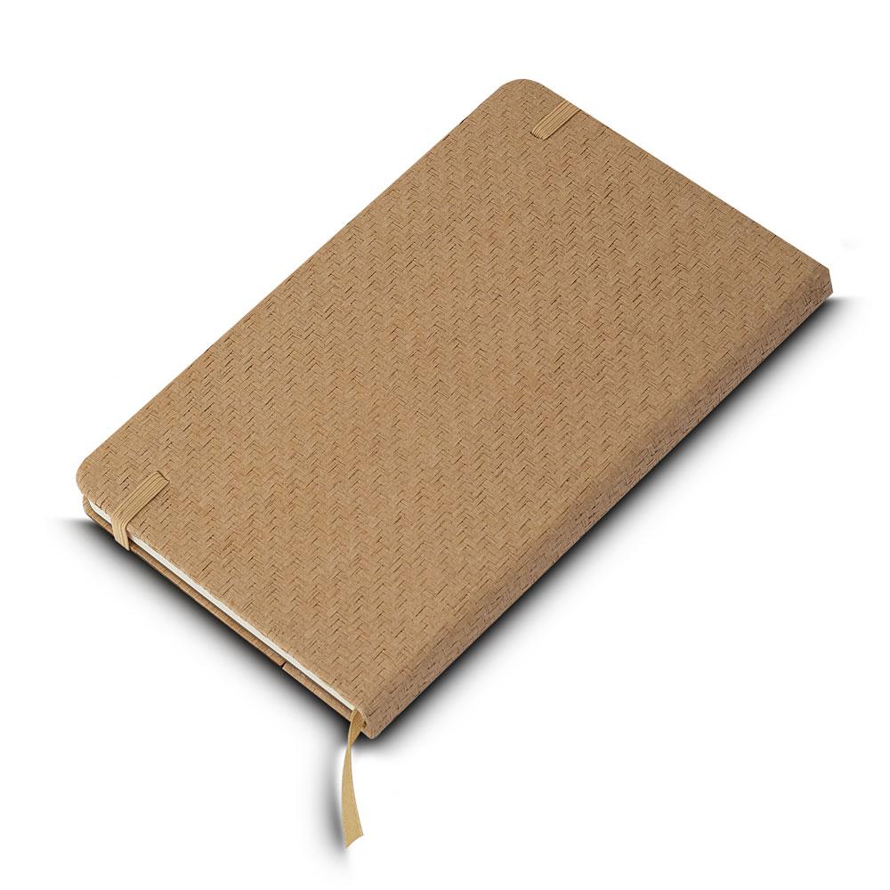 Caderno de Anotações PA1651 na cor Marrom, brinde personalizado Sky Brindes