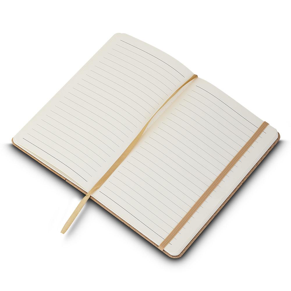 Caderno de Anotações PA1651 na cor Marrom, brinde personalizado Sky Brindes