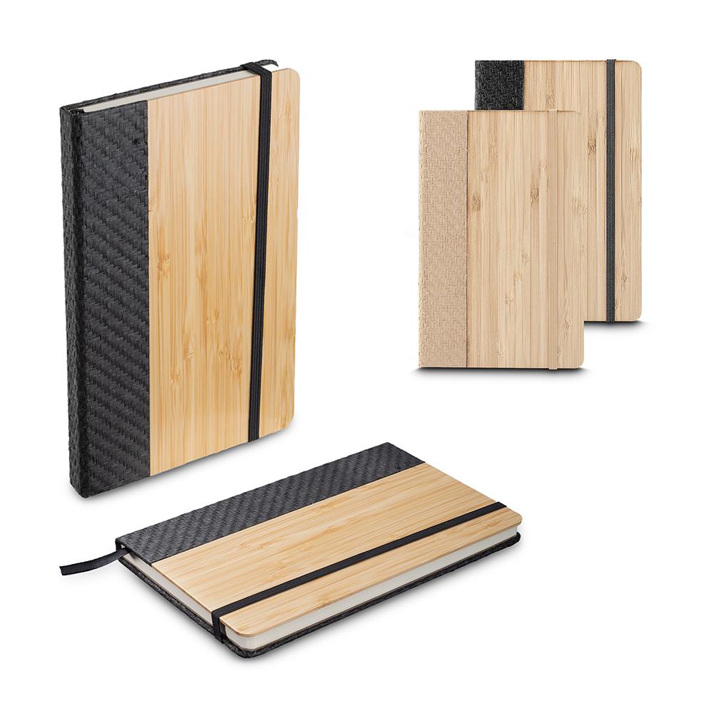 Caderno de Anotações PA1651 na cor Marrom, brinde personalizado Sky Brindes