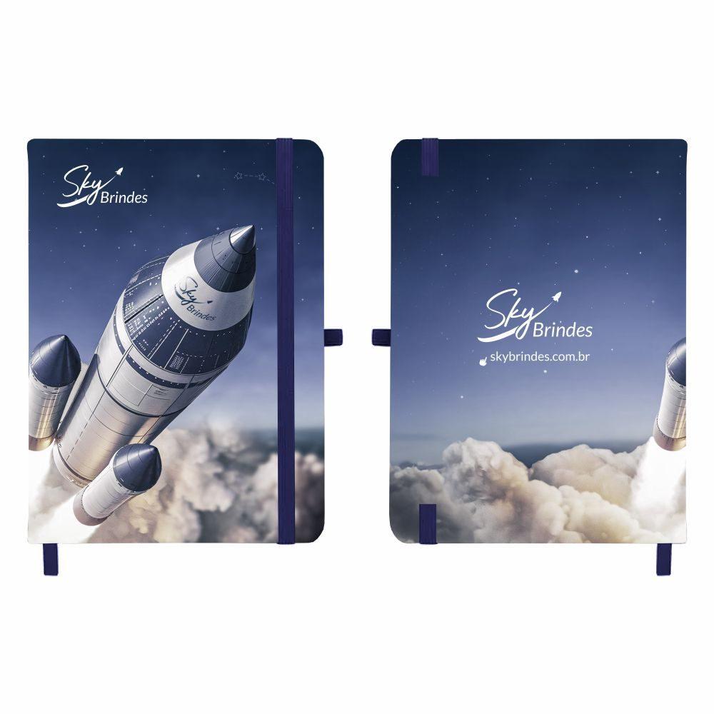 Caderneta Com Capa 100% Personalizada PA1653 na cor Único, brinde personalizado Sky Brindes